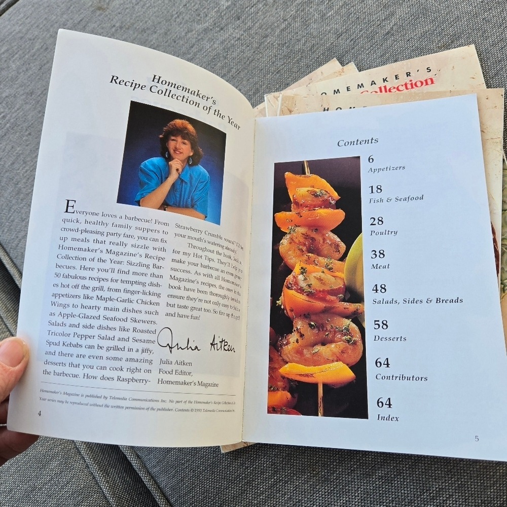 Homemakers Recipe Collection of the Year Cookbooks 90s Vintage Set Of 6 - Picture 6 of 8